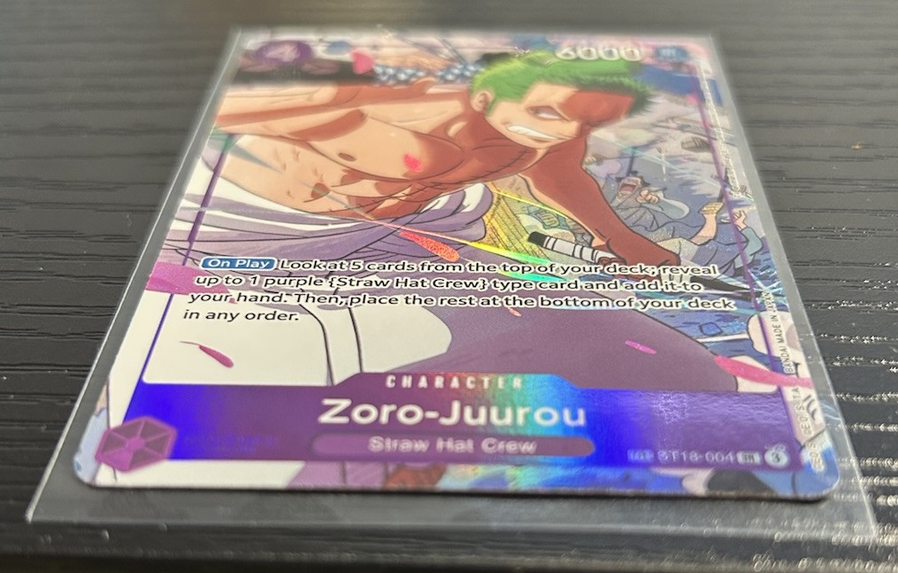 One Piece OP09 Zoro-Juurou Treasure Rare Alt Art ST18-004 SR