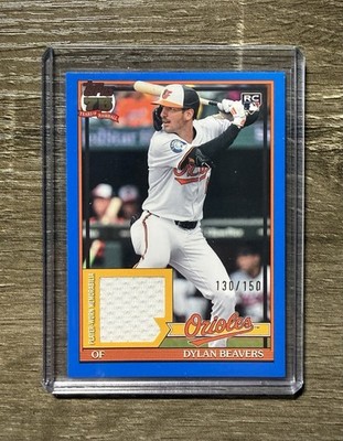 Dylan Beavers 1991 Topps Baseball Relic Blue /150 RC 2026 Topps #91R2-DB Orioles