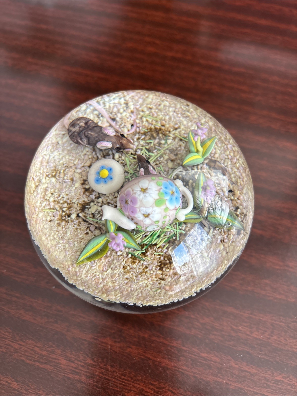Jim D'Onofrio Desert Sand Paperweight Signed