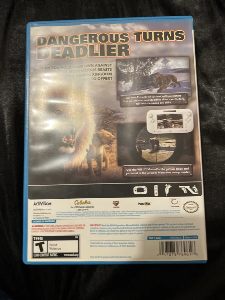 Cabela's Dangerous Hunts 2013 (Nintendo Wii U, 2012) Mint Disc - Image 2 of 4