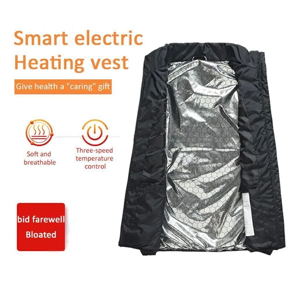 Heated Vest 9 Heating Zones With 10000mAh Battery Pack Electric Heating Vest US image 9