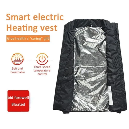 Heated Vest 9 Heating Zones With 10000mAh Battery Pack Electric Heating Vest US image 9
