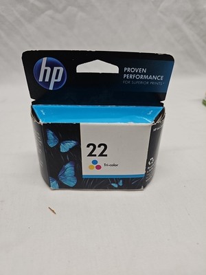 Genuine HP Inkjet 22 TRI Color Ink Print Printer Cartridge Unopened NOS