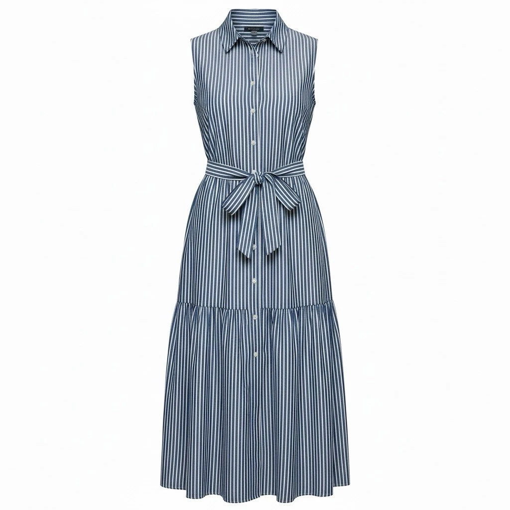 white christmas dresses Pokey Maxi Dress Black / White Stripe main image 1