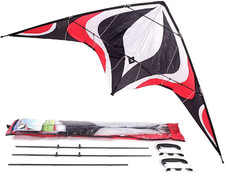 Large Dual Line Stunt Kite, 84 Inch Wide Entry-Level Sport Kite for Adults and T