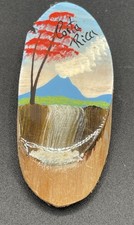 Costa Rica Handmade Wooden Suvoiner Magnet Beach Small