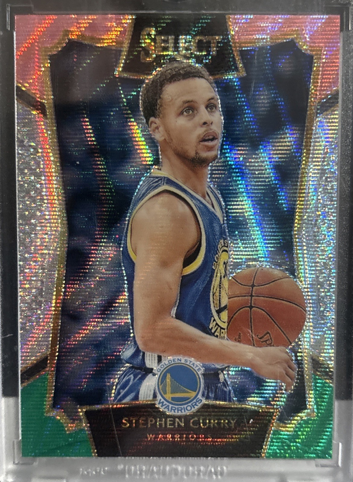 2015-16 Panini Select Tri Color Prizm #99 Stephen Curry Concourse GS Warriors