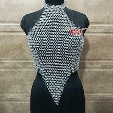Handmade Chainmail Top Aluminum 10mm Butted Ring Medieval Fantasy Partywear LARP