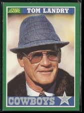 1989 Score Tom Landry #330 Dallas Cowboys