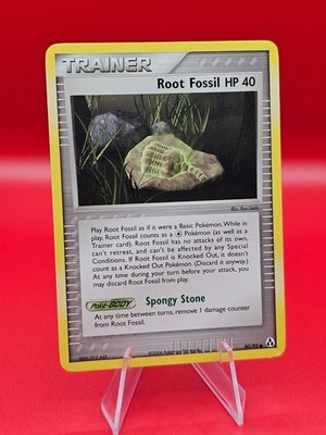 Root Fossil HP 40 80/92 EX Legend Maker - Common Pokemon TCG Card NM-/LP+