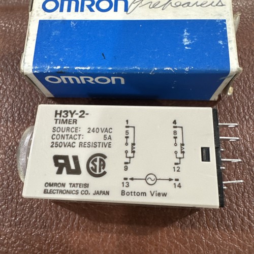 Omron H3Y-2 Timer Relay FNOB 240VAC 5A 250VAC Resistive - Picture 2 of 8
