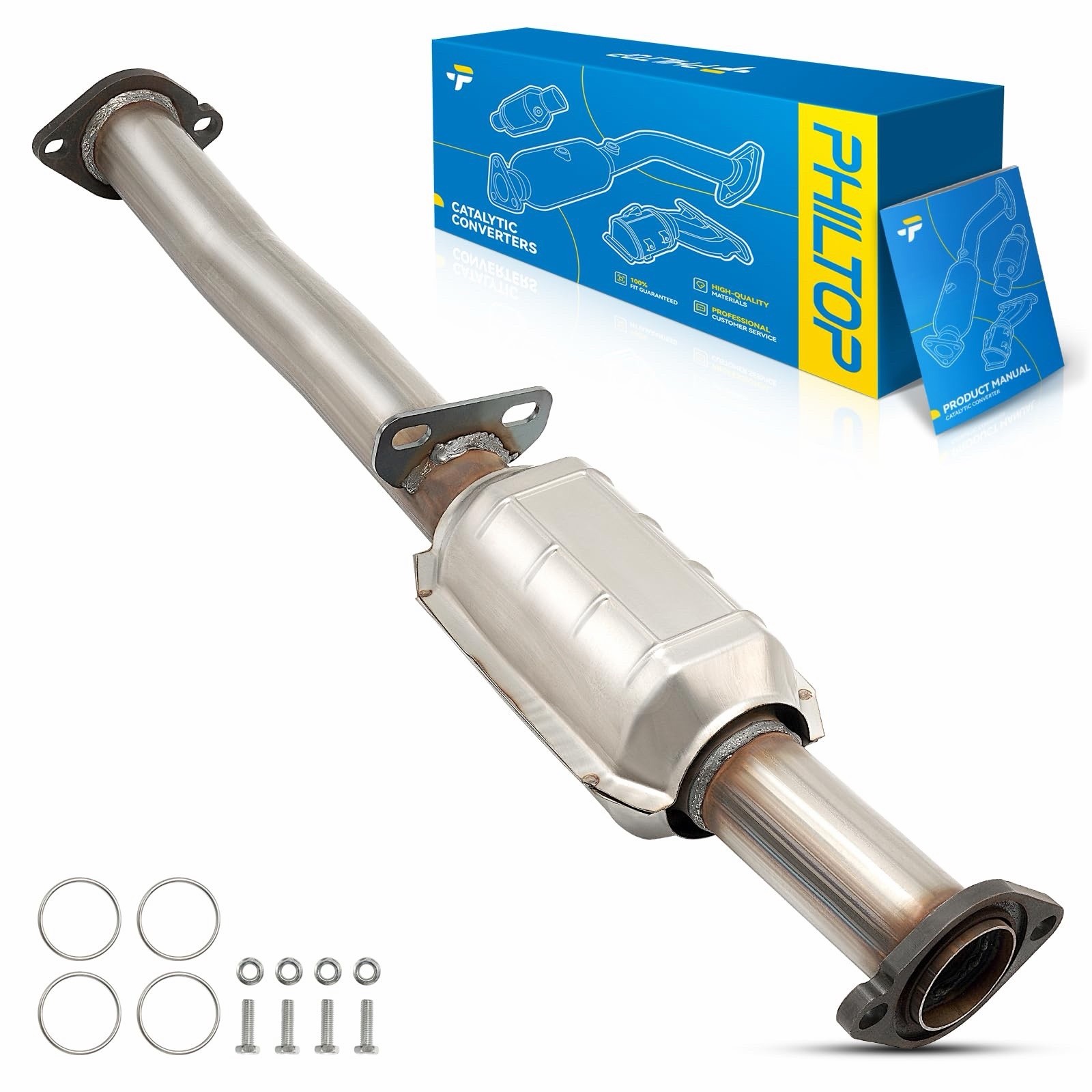 Rear Catalytic Converter Set Fit for Tacoma 2000-2004 2000-2004 Tacoma 3.4L