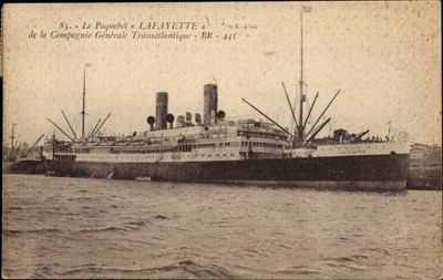 Ak Dampfer Lafayette, CGT, French Line - 4110427