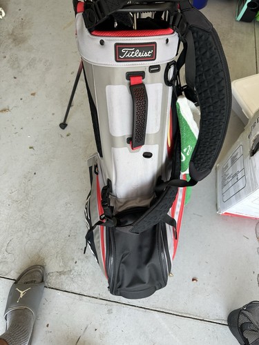 Titleist Golf Stand Bag 11 Way Grey/red/black - Picture 3 of 7