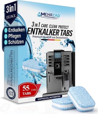 3in1 Entkalker Tabs   55x Entkalkungstabletten Kompatibel mit allen Maschinen