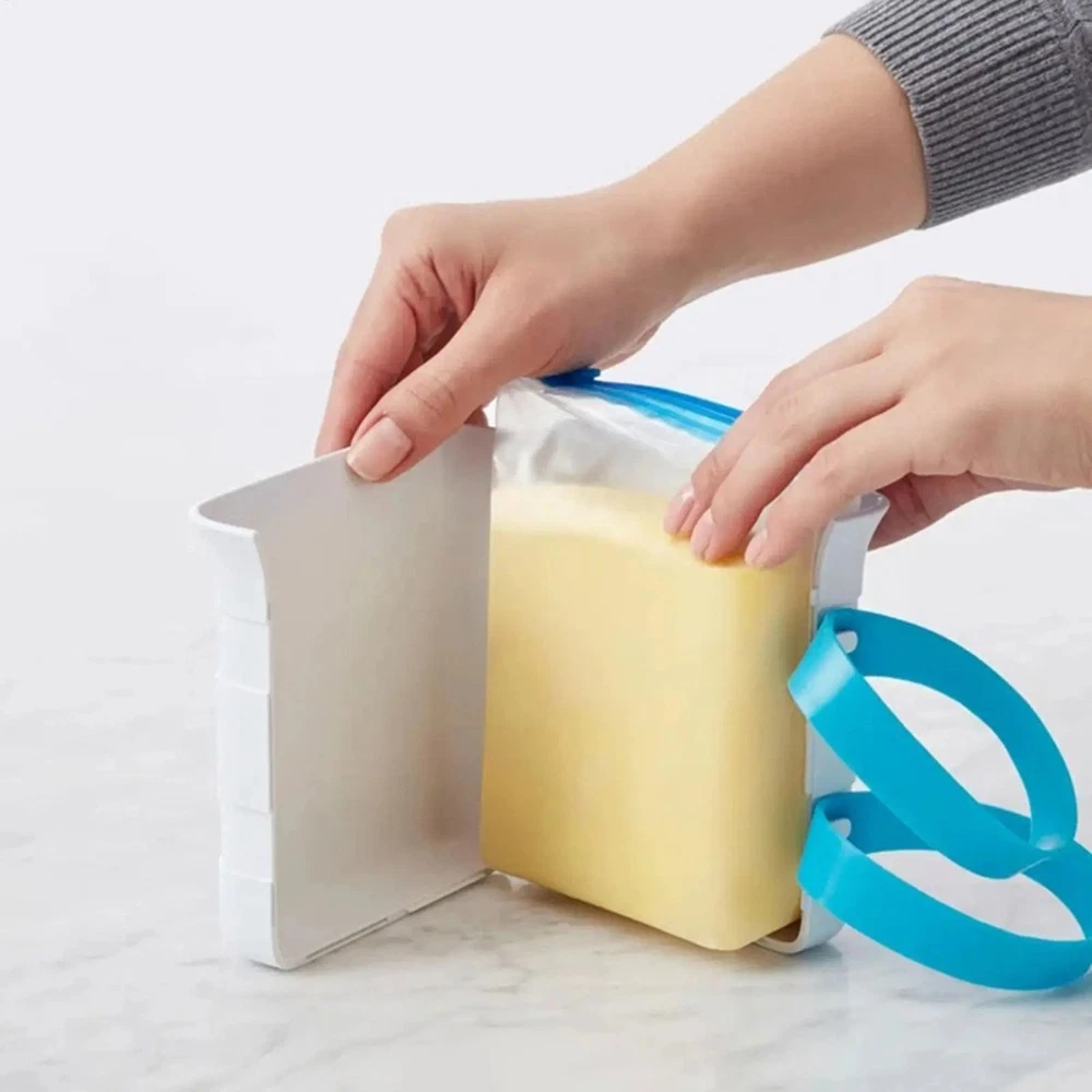 High Grade Plastic Food Block Maker Freezer Organized Storage Easy Fill Silicone