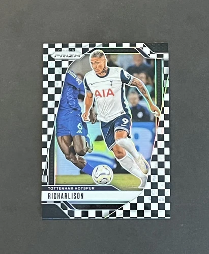 2024-25 Panini Prizm EPL #70 Richarlison Black & White Checker Prizm