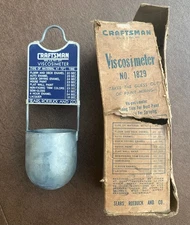 Vintage Craftsman 1829 Sears, Roebuck And Co. Painters Viscosimeter + Box