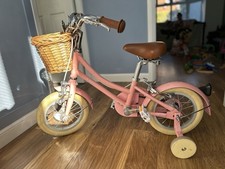 Bobbin Gingersnap 12" Wheel Girls Bike Pink with Stabilisers 2-4 Years