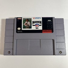 Madden NFL 94 Authentic Super Nintendo SNES Game Cartridge Only Tested Working