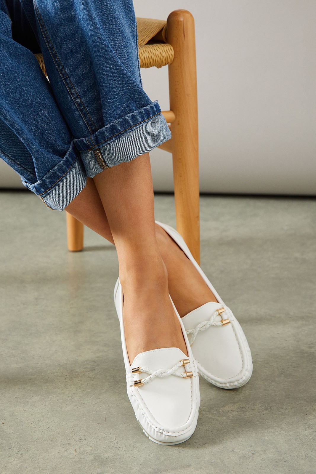 SAOLA Mocassini bianchi da donna ballerine casual Good For The Sole