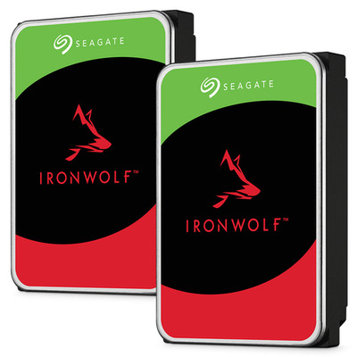 4TB (2×2TB) Seagate IronWolf NAS HDD Bundle 3,5   5400RPM RAID 1 Ready CMR