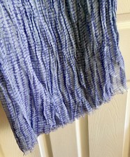 Women's 100 cotton Gauze Shawl or scarf, light purple pattern 79 x 39