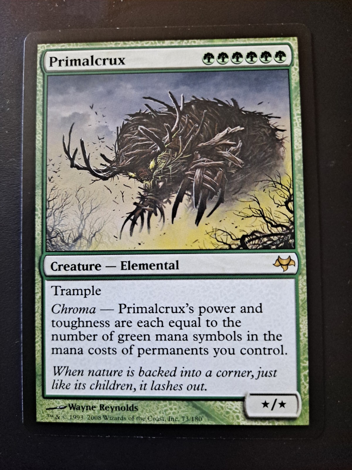 Wizards of the Coast Magic: The Gathering Primalcrux Eventide Green Rare 73