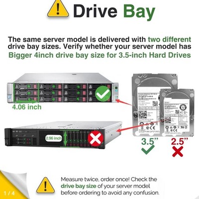 Lot100 3.5''Server Hot-Swap Hard Drive Tray / Caddy for HP   SATA/SAS HDD Bracket