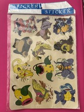 Vintage 90  s/Y2K Pok mon Glossy Sticker Sheet.