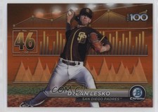2024 Bowman Scouts Top 100 Orange Refractor /25 Dylan Lesko #BTP-46 11ng
