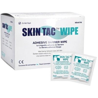 Skin Tac Adhesive Barrier - Latex-Free Wipes
