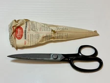 NOS Clauss USA 3210 Dressmaker Hot-Hammer Forged Sheers Scissors w/ Sleeve