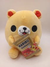 Snackles Haribo Nancy Bear ZURU 5in Soft Plush Stuffed Animal Holding Goldbears