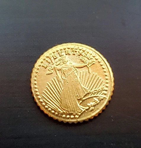 1931 $0.50Gold Tall Liberty Princess 0.75 Dollar Coin- Extremely Rare! Gold Coin
