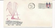 D82220 Scientific Balloon University of Chicago Spacecover USA 1974