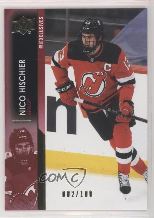2021-22 Upper Deck Series 1 Exclusives /100 Nico Hischier #109 y4i