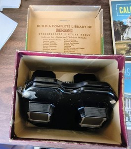View-Master Vintage Stereoscope Viewer w/ Box & Reels Washington DC Space