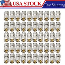 50Pcs UHF PL-259 Male to Male Connector RF Adapter For CB Ham Radio Coax Cable