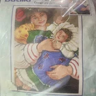 Vtg Bucilla Plaid 4842 Rose Mother Holding Child 2001 Needlepoint Kit 12x16 B16