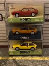 VW Scirocco 2 (Typ 53b) 3er-Set gelb orange rot GT GTS 16V Norev Neu OVP H0 1:87
