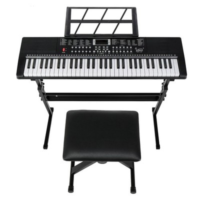 61 Key Keyboard Piano für Anfänger, Digital Piano mit Leuchttasten Support de