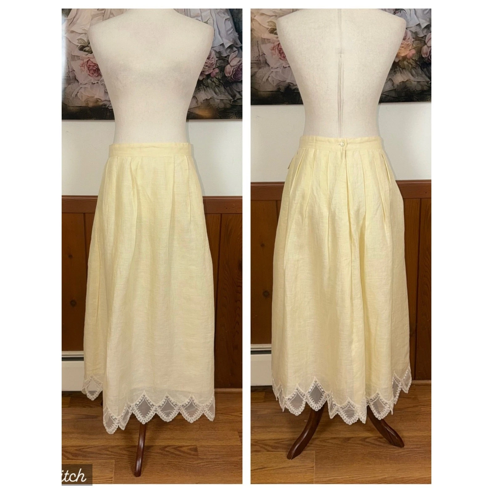 Gorgeous NEW Vintage 1980s Talbots Linen MIDI Skirt
Opens in a new window or tab