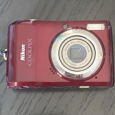 Nikon Coolpix L20 Red Tested  Working - Camera Nice Condition