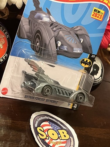Hot Wheels Batman Forever Batmobile Gray Diecast Sealed NM Condition - Picture 5 of 7