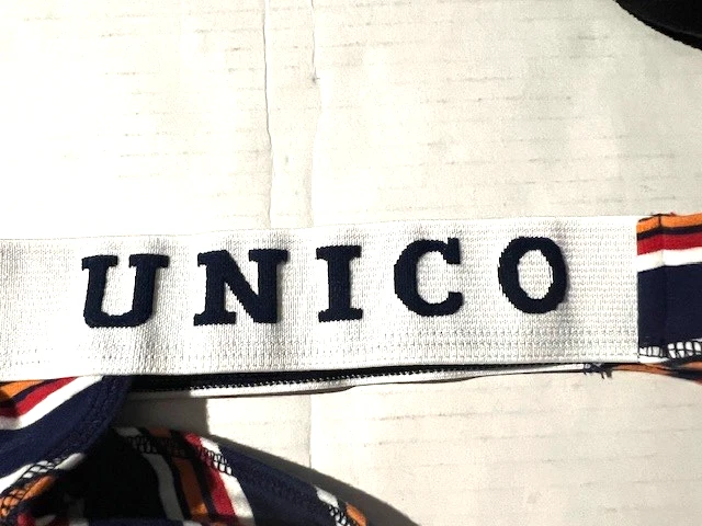 New MUNDO UNICO Mens Striped Cotton String Thong Bikini Brief Underwear sz L - Image 4 of 4