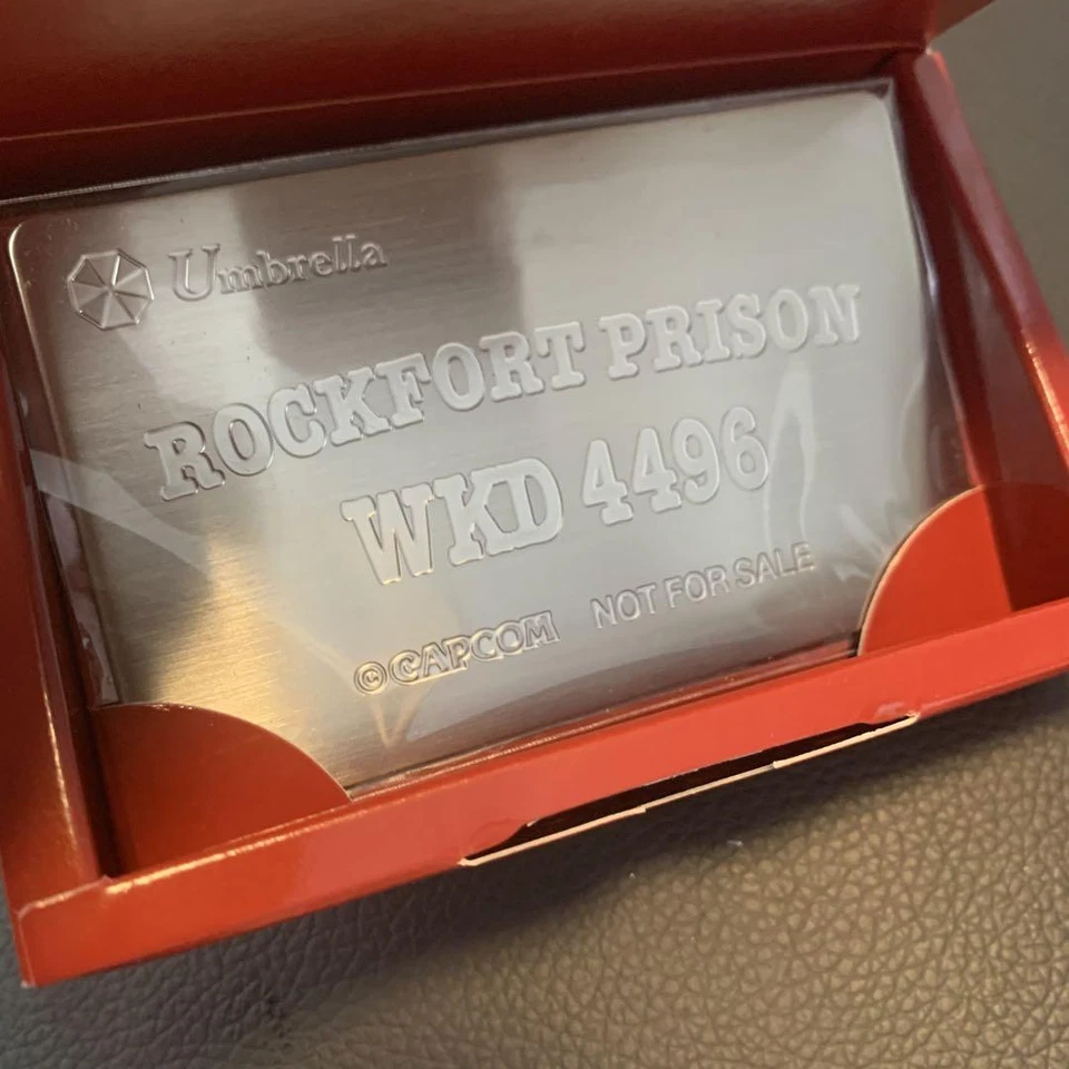 BIOHAZARD Resident Evil CODE VERONICA Limited Rockfort Prison Metal Plate New - Image 3 of 4