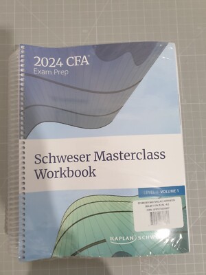 2024 CFA Exam Prep Schweser Masterclass Workbook Level II Volume 1 Kaplan