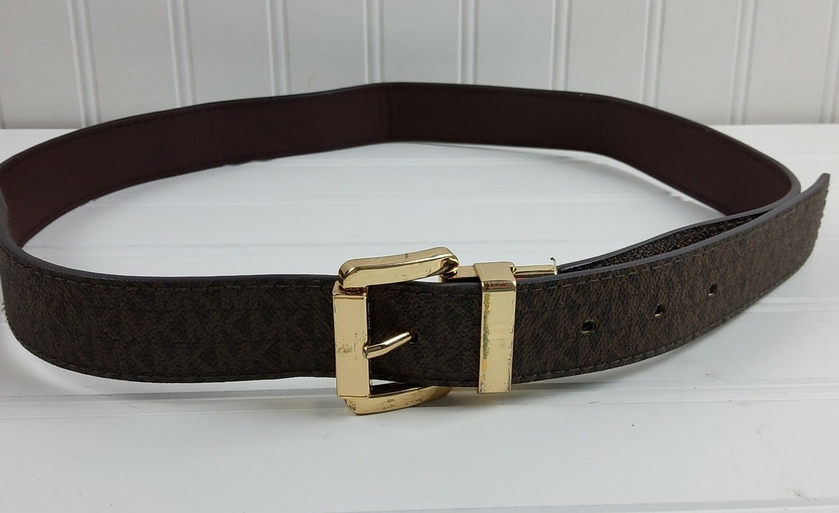 Michael Kors Signature Brown Belt with Gold Buckle Michael Kors - Brandclub - Michael Kors Women main image 4