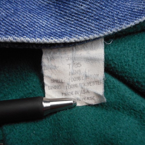 Vintage LL Bean Herrenjeans 36 x 32 blau Fleece gefüttert normale Passform spitz zulaufend USA Denim - Bild 12 von 20